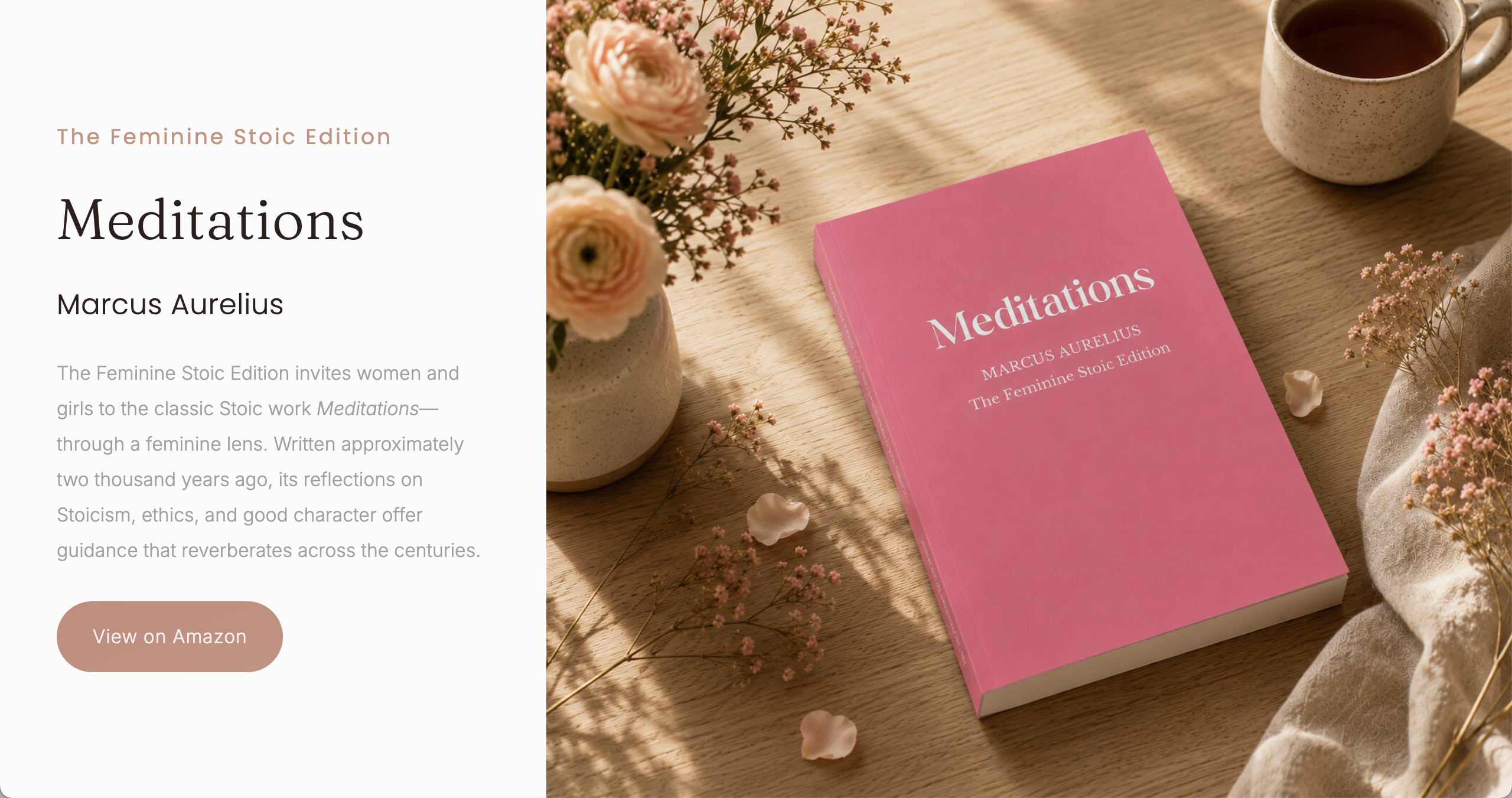 Meditations by Marcus Aurelius: The Feminine Stoic Edition – Published!